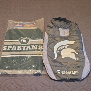 Spartans Dog Sweater and Jacket Set